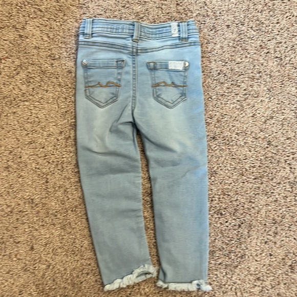 7 For All Mankind Jeans Light Blue Wash Size 24 months - Picture 2 of 5